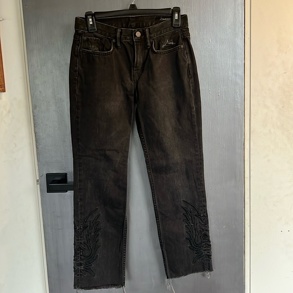 All Saints Philly Embroidered Boyfriend Jeans
